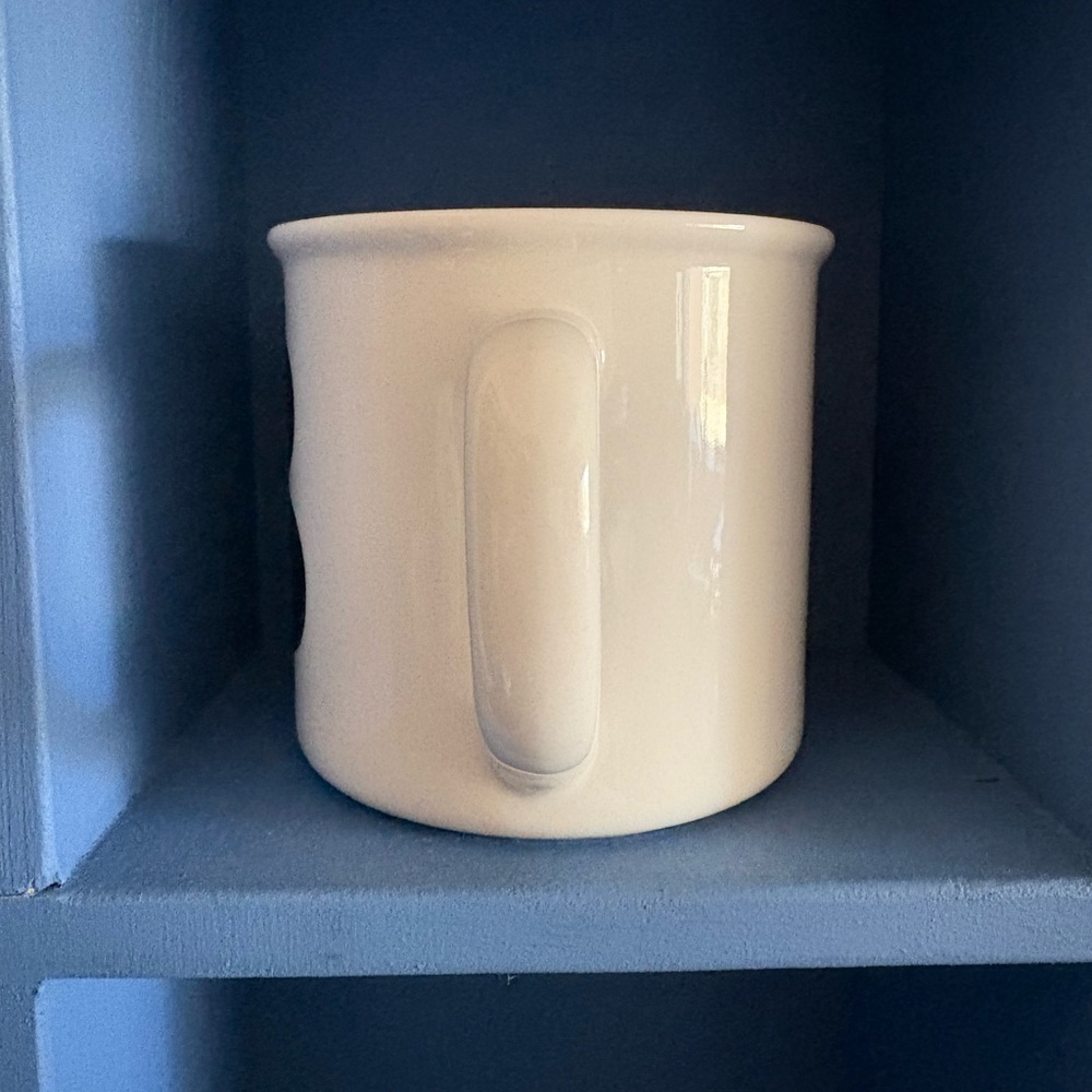 Pottery Barn White Mug with Black Monogram 'B' - Picture 4 of 5